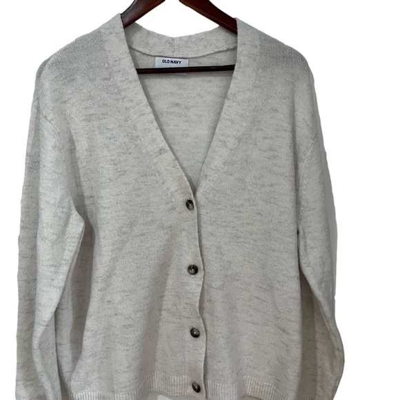Old Navy Sweaters - Old Navy off white with a slight color of gray button up cardigan size large